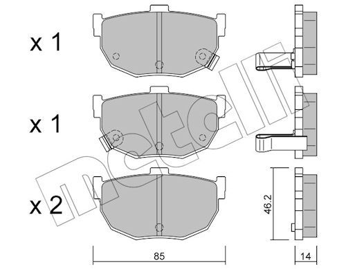 Brake Pad Set, disc brake-main