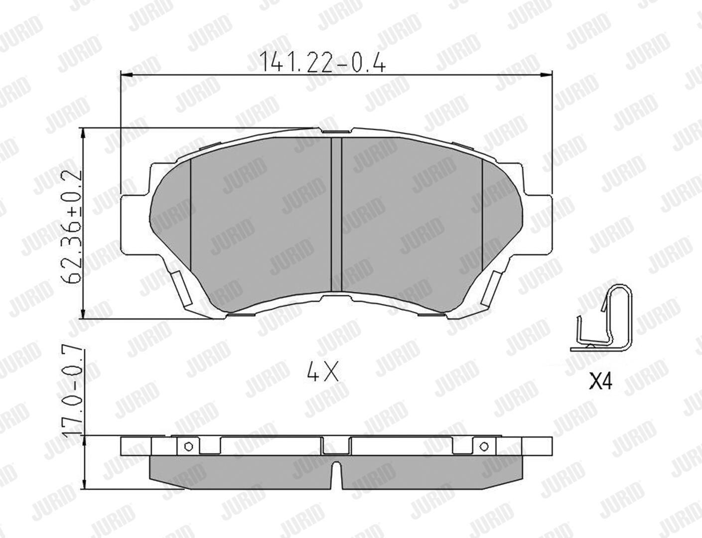 Brake Pad Set, disc brake-1