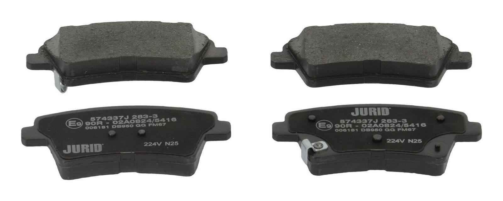 JURID 574337J Brake pad set, disc brake