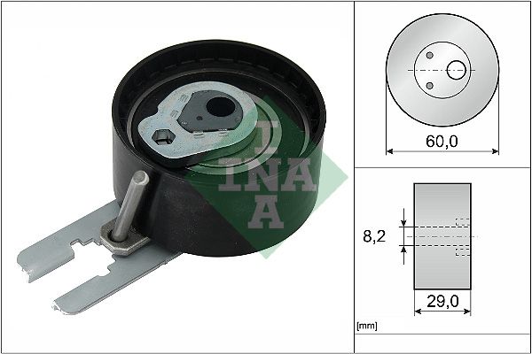 SCHAEFFLER INA 531 0555 10 Tensioner pulley, timing belt
