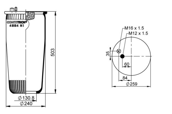 Bellow, air suspension-1