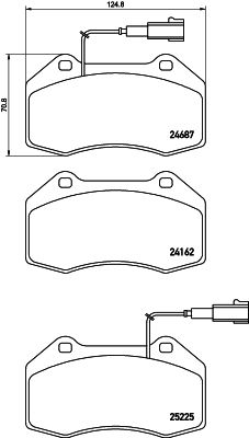 Brake Pad Set, disc brake-1