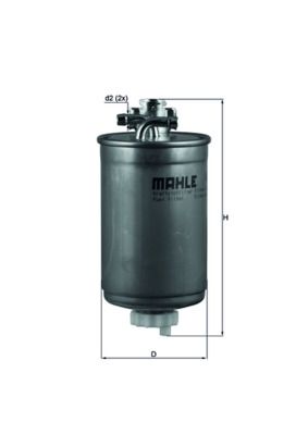 KNECHT KL 180 Fuel filter