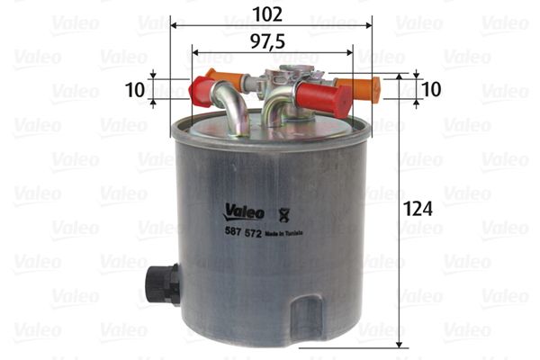 VALEO 587572 Fuel filter