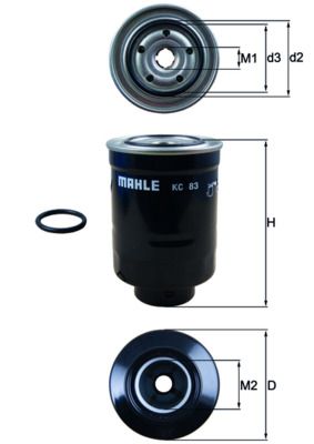 KNECHT KC 83D Fuel filter