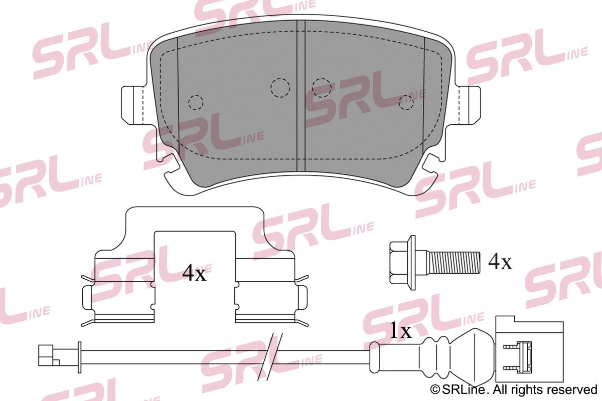 SRLINE S70-1550 Brake pad set, disc brake