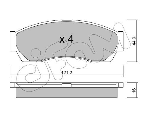 CIFAM 822-896-0 Brake pad set, disc brake
