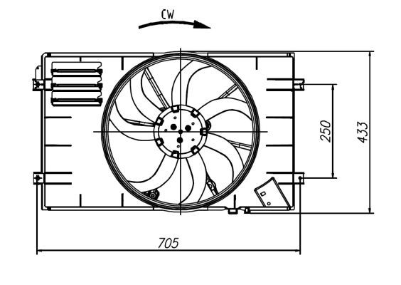Fan, engine cooling-4
