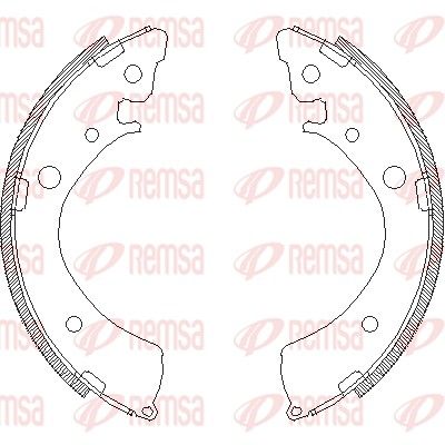 REMSA 4367.00 Brake shoe