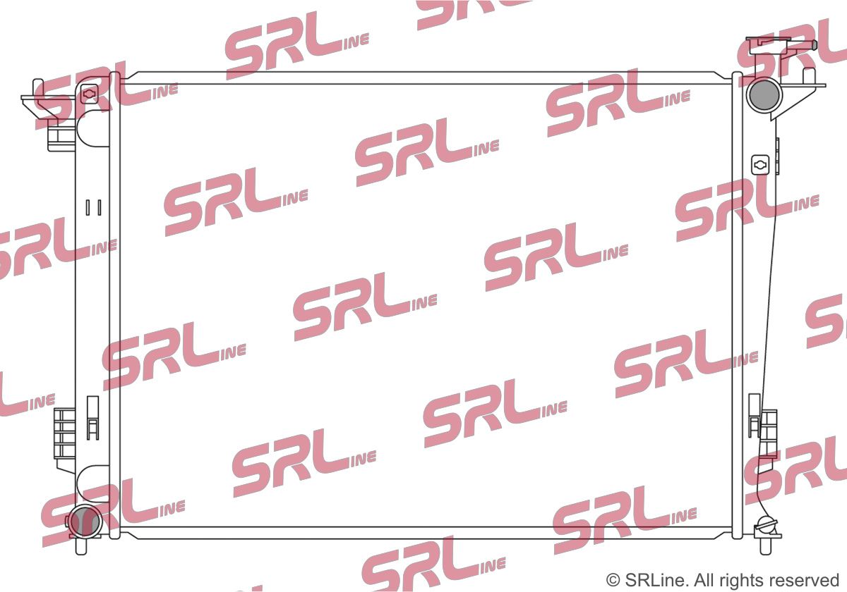 SRLINE 410408-5 Radiator, engine cooling