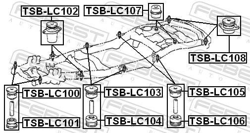 Mounting, vehicle frame-1