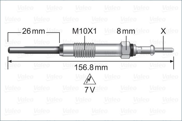 VALEO 345258 Glow plug