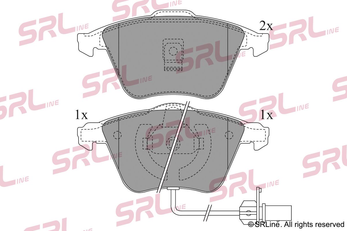 SRLINE S70-0247 Brake pad set, disc brake