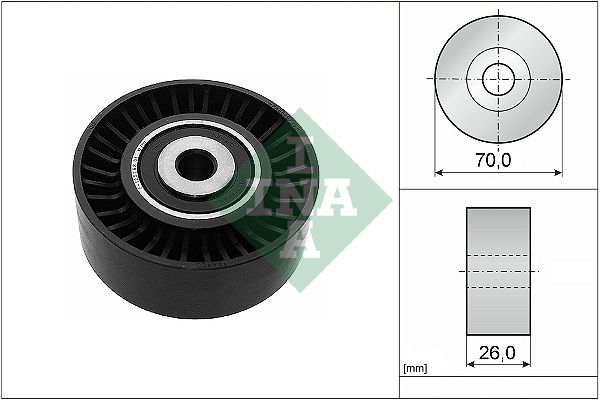 SCHAEFFLER INA 532 0544 10 Deflection/guide pulley, v-ribbed belt