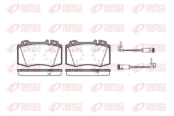 REMSA 0769.02 Brake pad set, disc brake