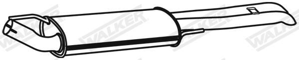 WALKER 19759 Rear muffler