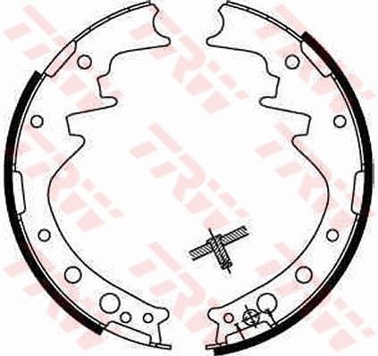 TRW GS8170 Brake shoe set