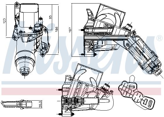 Oil Cooler, engine oil-4