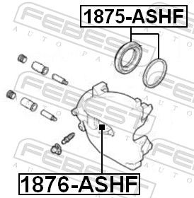 Piston, brake caliper-1