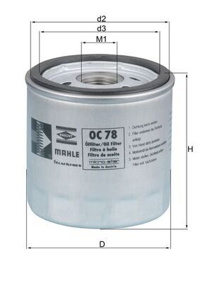 KNECHT OC 78 Oil filter