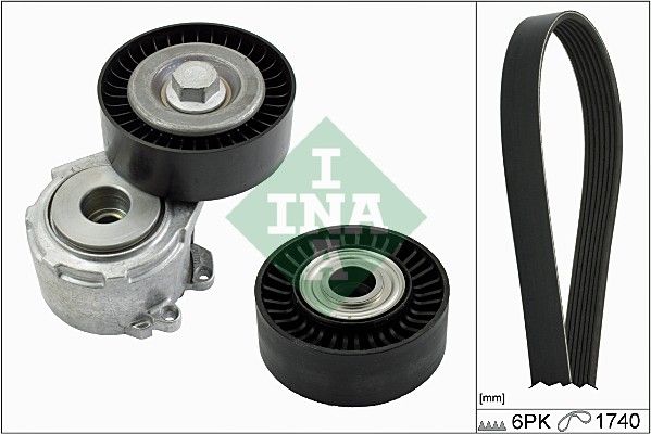 SCHAEFFLER INA 529 0018 10 V-ribbed belt set