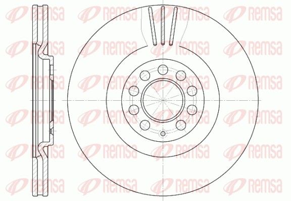 REMSA 6597.10 Brake disc