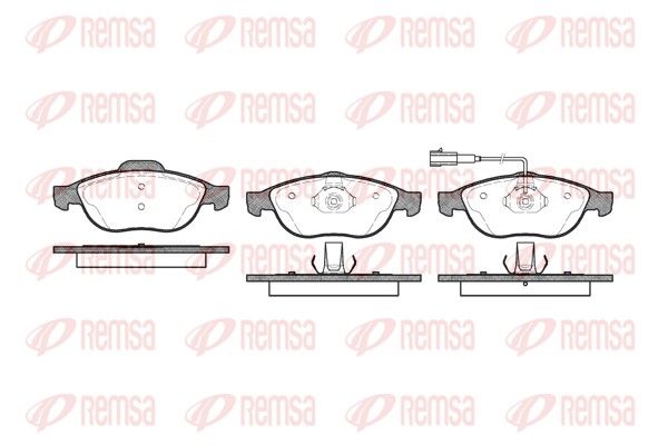 REMSA 0660.11 Brake pad set, disc brake