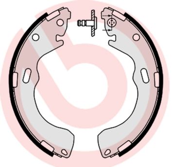 BREMBO S 49 521 Brake shoe set