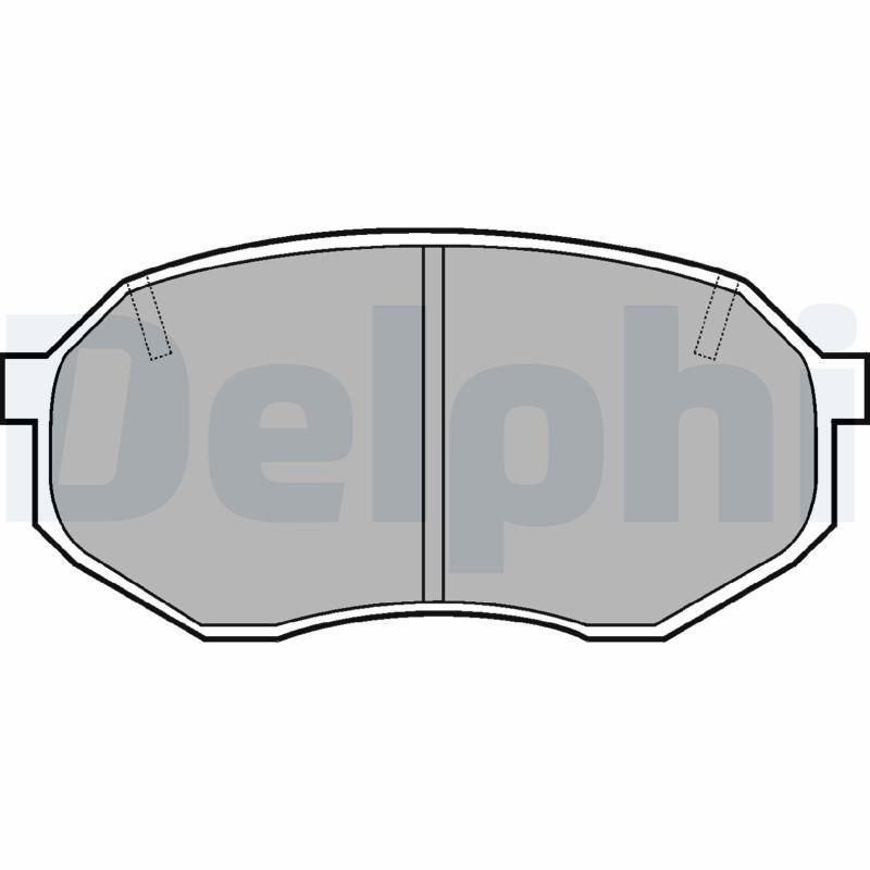 DELPHI LP630 Brake pad set, disc brake