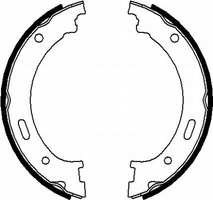 Brake Shoe Set, parking brake-1