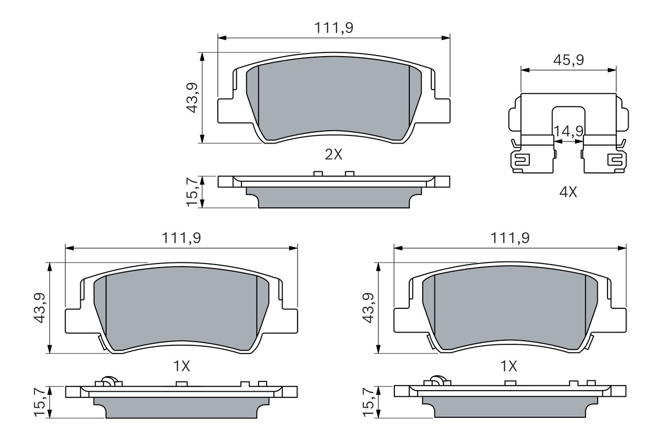Brake Pad Set, disc brake-4