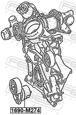 Belt Tensioner, V-ribbed belt-1