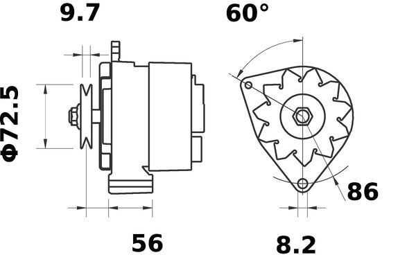 MAHLE MG 628 Alternator