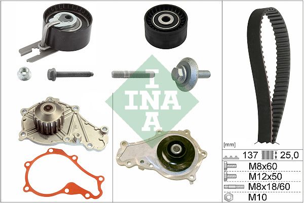 SCHAEFFLER INA 530 0375 30 Water pump & timing belt kit