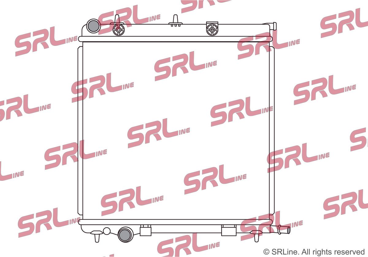 SRLINE 231508B2 Radiator, engine cooling