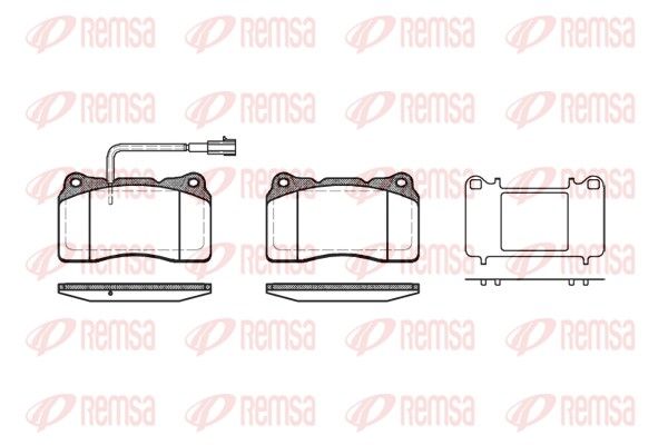 REMSA 0666.51 Brake pad set, disc brake