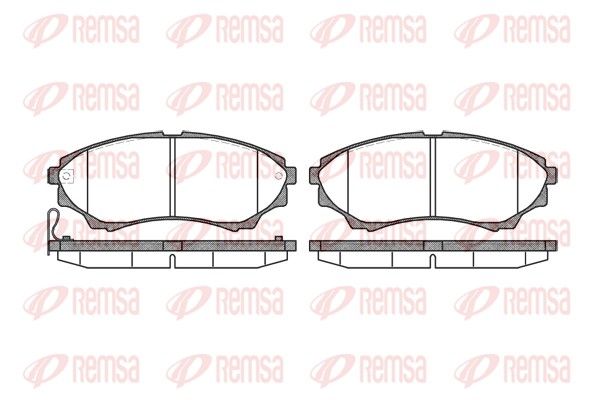 REMSA 1151.00 Brake pad set, disc brake