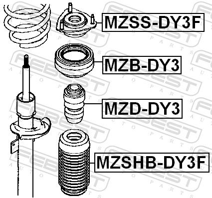 Suspension Strut Support Mount-1