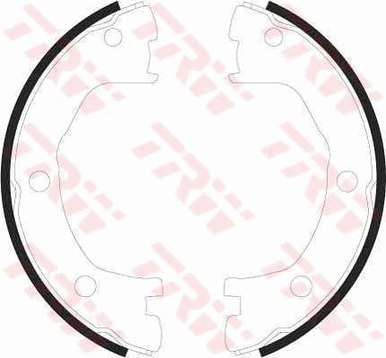 TRW GS8440 Brake shoe set, parking brake