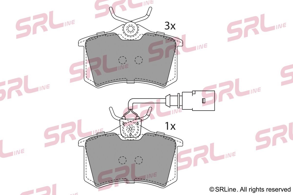 SRLINE S70-1057 Brake pad set, disc brake