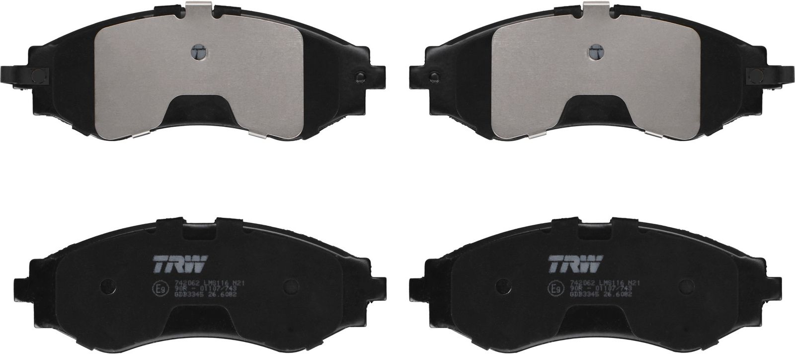 TRW GDB3345 Brake pad set, disc brake