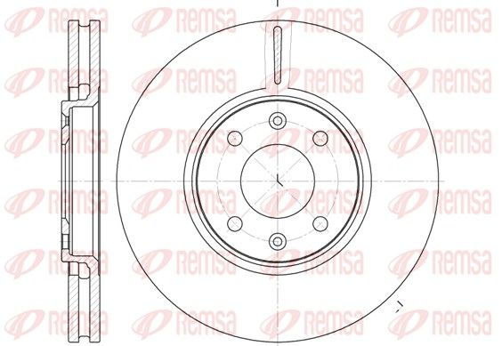 REMSA 6587.10 Brake disc