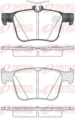 REMSA 1516.10 Brake pad set, disc brake