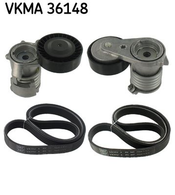 SKF VKMA 36148 V-ribbed belt set