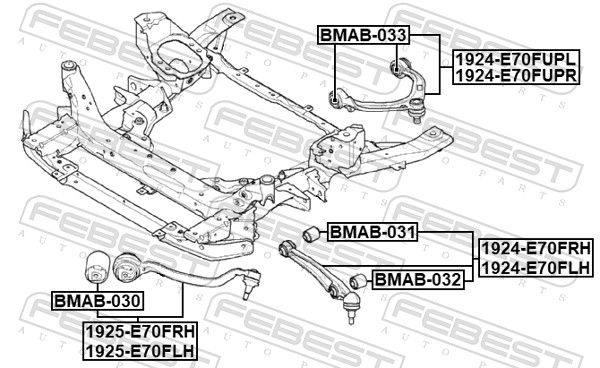 Mounting, control/trailing arm-1
