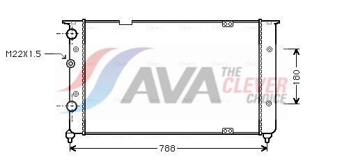AVA CLEVER CHOICE VNA2103 Radiator, engine cooling