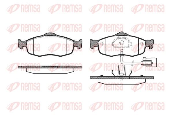 REMSA 0432.02 Brake pad set, disc brake