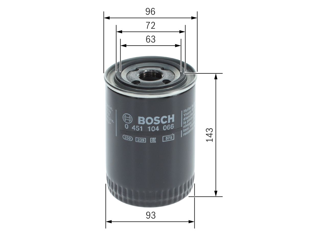 BOSCH 0 451 104 066 Oil filter