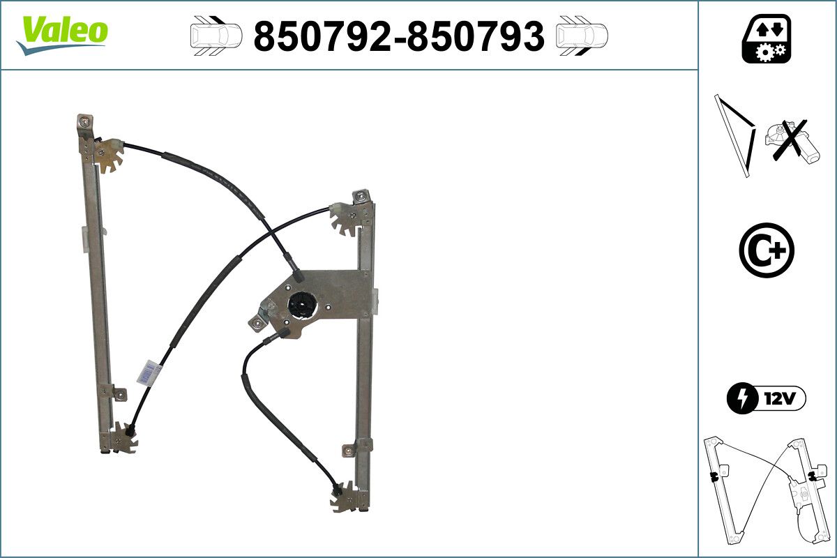 VALEO 850792 Window regulator
