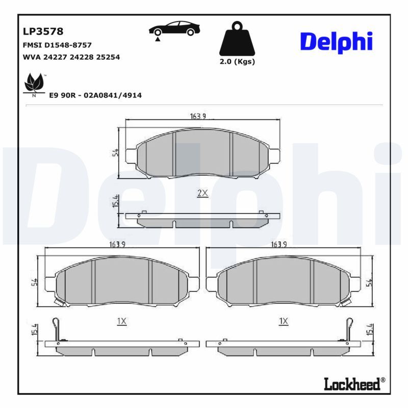 Brake Pad Set, disc brake